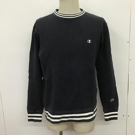 チャンピオン Campion トレーナー 長袖 スウェット L 無地 紺 / ネイビー /  メンズ USED 古着 中古 10089566