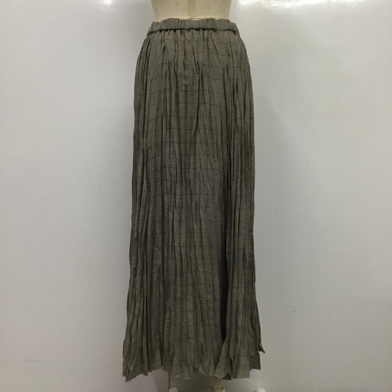 ミラオーウェン Mila Owen スカート ロングスカート 0 チェック マルチカラー / マルチカラー /  レディース USED 古着 中古 10089689