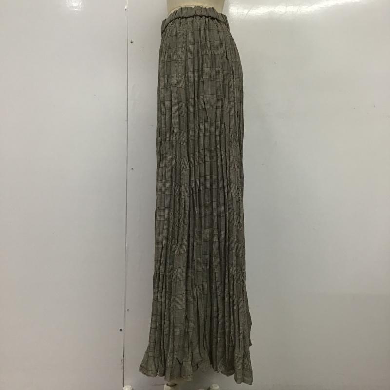 ミラオーウェン Mila Owen スカート ロングスカート 0 チェック マルチカラー / マルチカラー /  レディース USED 古着 中古 10089689