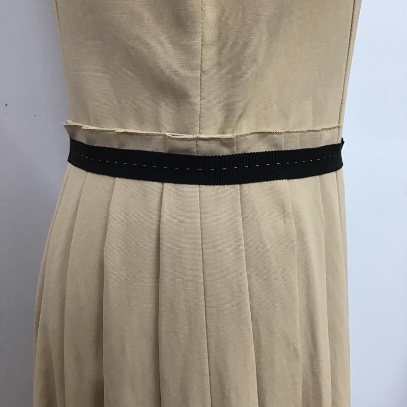 イネド INED ワンピース ひざ丈スカート 無地 桃 / ピンク / X ベージュ / ベージュ /  レディース USED 古着 中古 10089709