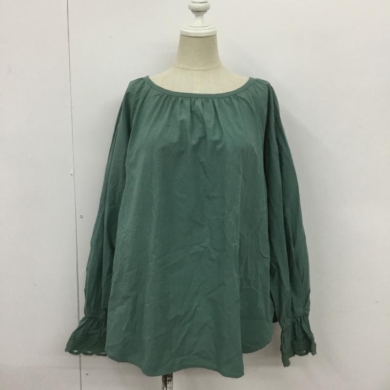 スタディオクリップ studio CLIP カットソー 長袖 FREE 無地 緑 / グリーン /  レディース USED 古着 中古 10089723