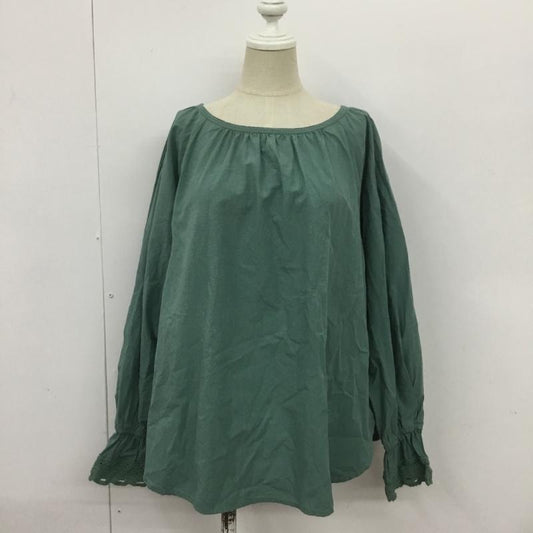 スタディオクリップ studio CLIP カットソー 長袖 FREE 無地 緑 / グリーン /  レディース USED 古着 中古 10089723