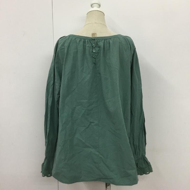 スタディオクリップ studio CLIP カットソー 長袖 FREE 無地 緑 / グリーン /  レディース USED 古着 中古 10089723