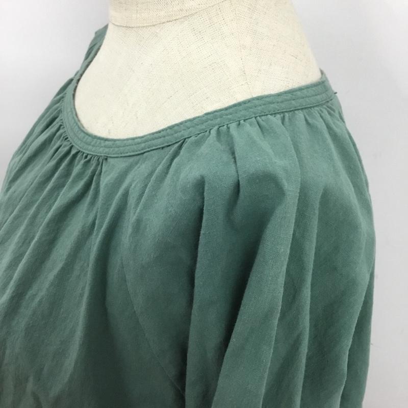 スタディオクリップ studio CLIP カットソー 長袖 FREE 無地 緑 / グリーン /  レディース USED 古着 中古 10089723