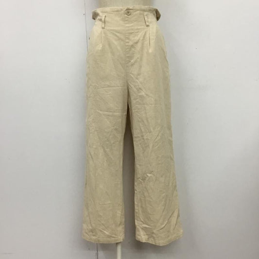 セシルマクビー CECIL McBEE パンツ スラックス FREE 無地 ベージュ / ベージュ /  レディース USED 古着 中古 10089726