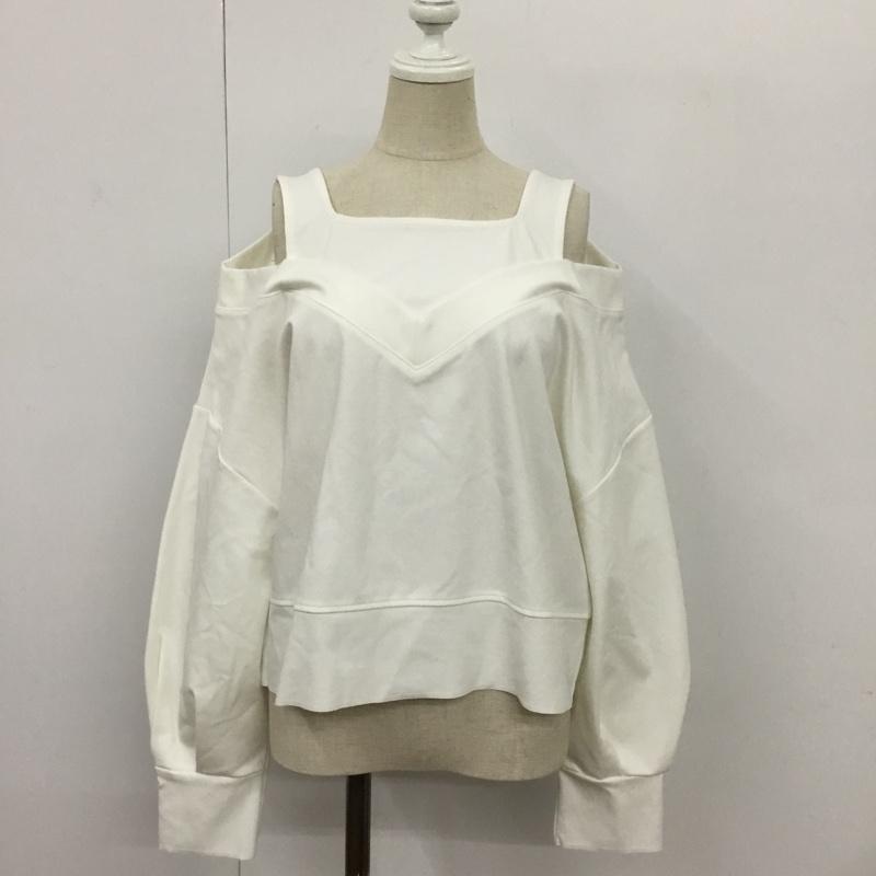 ミスティック mystic カットソー 長袖 FREE 無地 白 / ホワイト /  レディース USED 古着 中古 10089729