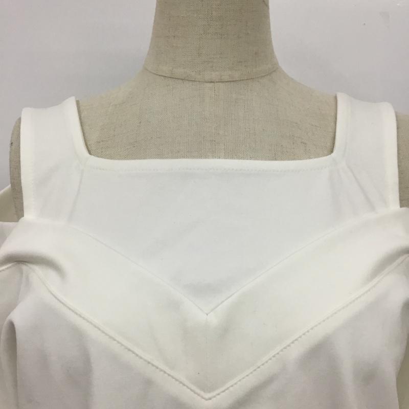 ミスティック mystic カットソー 長袖 FREE 無地 白 / ホワイト /  レディース USED 古着 中古 10089729