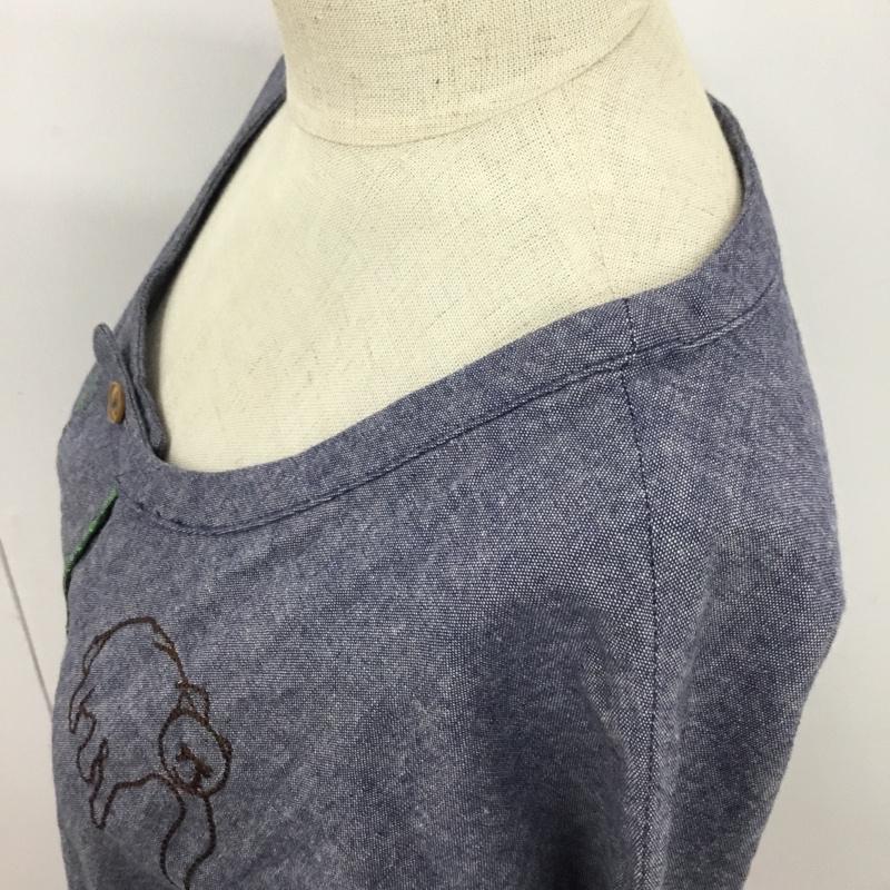 ネ・ネット Ne-net ワンピース ミニスカート 2 無地 X 刺繍 水色 / ライトブルー /  レディース USED 古着 中古 10089741