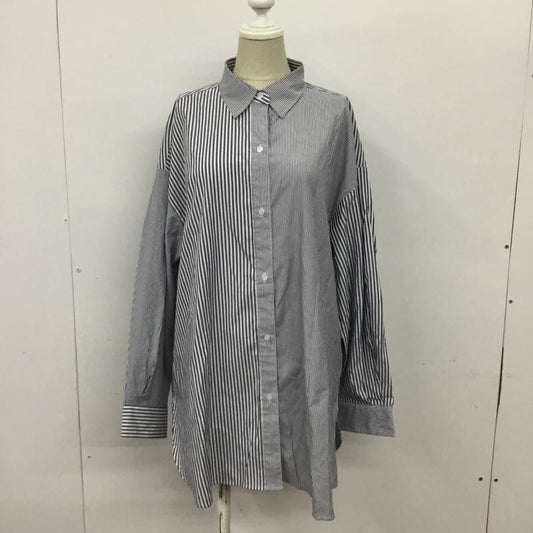 グローバルワーク GLOBAL WORK シャツ、ブラウス 長袖 XL ストライプ マルチカラー / マルチカラー /  レディース USED 古着 中古 10089748