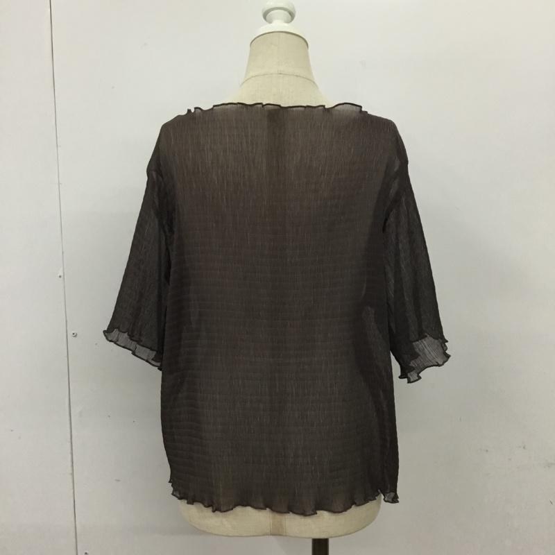 モーメント Moment カットソー 半袖 タグ付 M 無地 茶 / ブラウン /  レディース USED 古着 中古 10089751