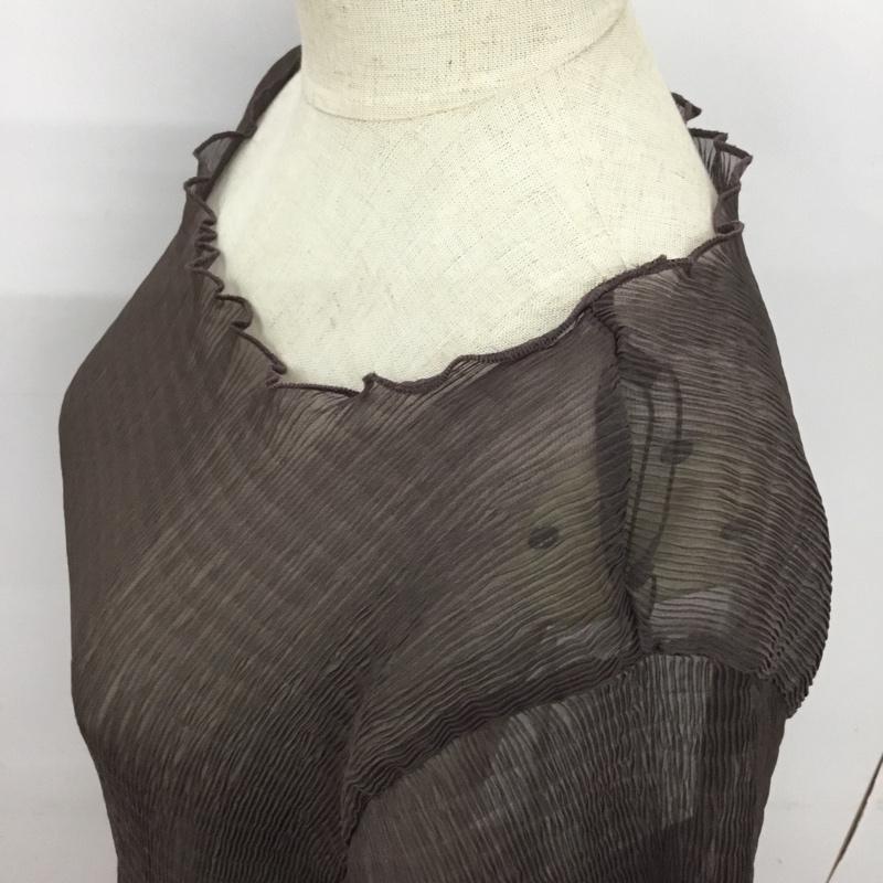 モーメント Moment カットソー 半袖 タグ付 M 無地 茶 / ブラウン /  レディース USED 古着 中古 10089751