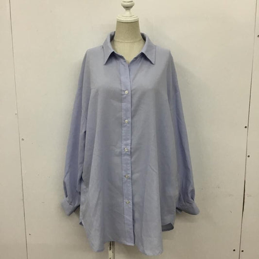 グローバルワーク GLOBAL WORK シャツ、ブラウス 長袖 L 無地 水色 / ライトブルー /  レディース USED 古着 中古 10089753