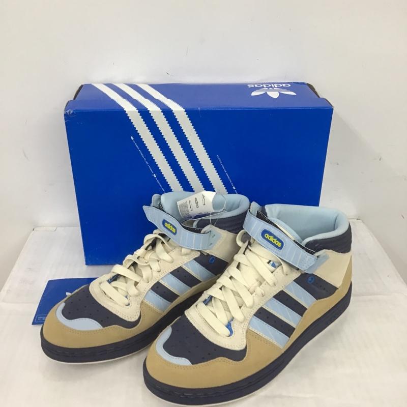 アディダス adidas スニーカー スニーカー 060198 ROSTER MID 28cm 箱有 28.0cm ロゴ、文字 ベージュ / ベージュ / X 紺 / ネイビー / X 水色 / ライトブルー /  メンズ USED 古着 中古 10089794