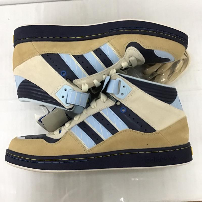 アディダス adidas スニーカー スニーカー 060198 ROSTER MID 28cm 箱有 28.0cm ロゴ、文字 ベージュ / ベージュ / X 紺 / ネイビー / X 水色 / ライトブルー /  メンズ USED 古着 中古 10089794