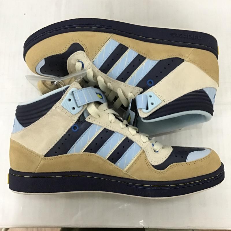アディダス adidas スニーカー スニーカー 060198 ROSTER MID 28cm 箱有 28.0cm ロゴ、文字 ベージュ / ベージュ / X 紺 / ネイビー / X 水色 / ライトブルー /  メンズ USED 古着 中古 10089794
