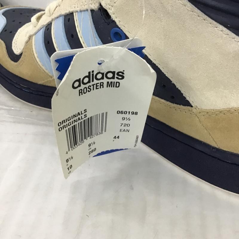 アディダス adidas スニーカー スニーカー 060198 ROSTER MID 28cm 箱有 28.0cm ロゴ、文字 ベージュ / ベージュ / X 紺 / ネイビー / X 水色 / ライトブルー /  メンズ USED 古着 中古 10089794