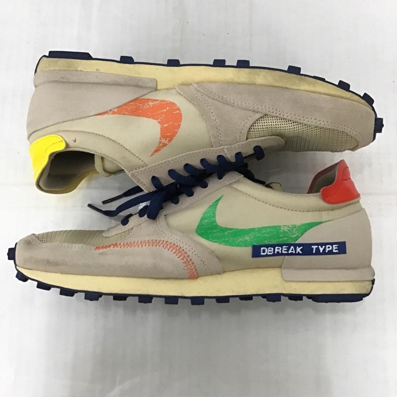ナイキ NIKE スニーカー スニーカー DC8086 140 DBREAK TYPE 27cm 27.0cm ロゴ、文字 ベージュ / ベージュ / X 赤 / レッド / X 紺 / ネイビー / X 緑 / グリーン /  メンズ USED 古着 中古 10089803