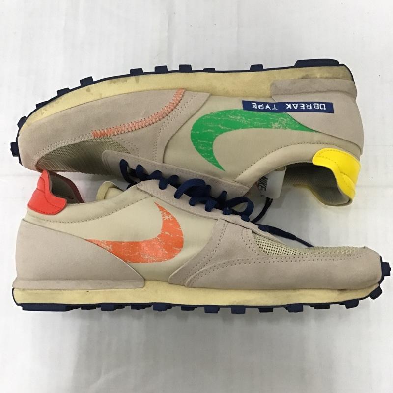ナイキ NIKE スニーカー スニーカー DC8086 140 DBREAK TYPE 27cm 27.0cm ロゴ、文字 ベージュ / ベージュ / X 赤 / レッド / X 紺 / ネイビー / X 緑 / グリーン /  メンズ USED 古着 中古 10089803