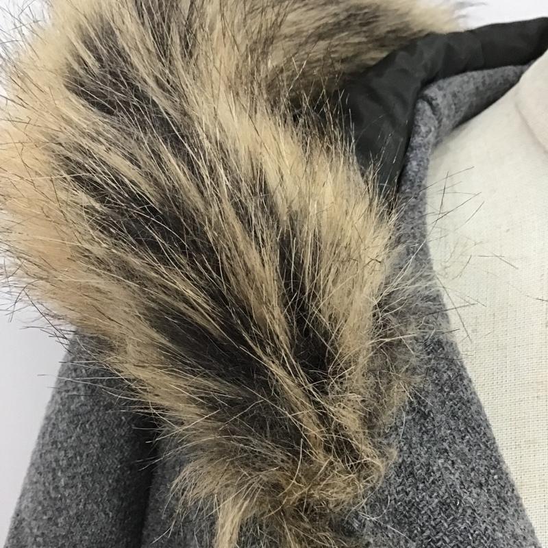 ザラ ZARA コート コート一般 キッズ 150cm 無地 灰 / グレー /  ガールズ USED 古着 中古 10089877