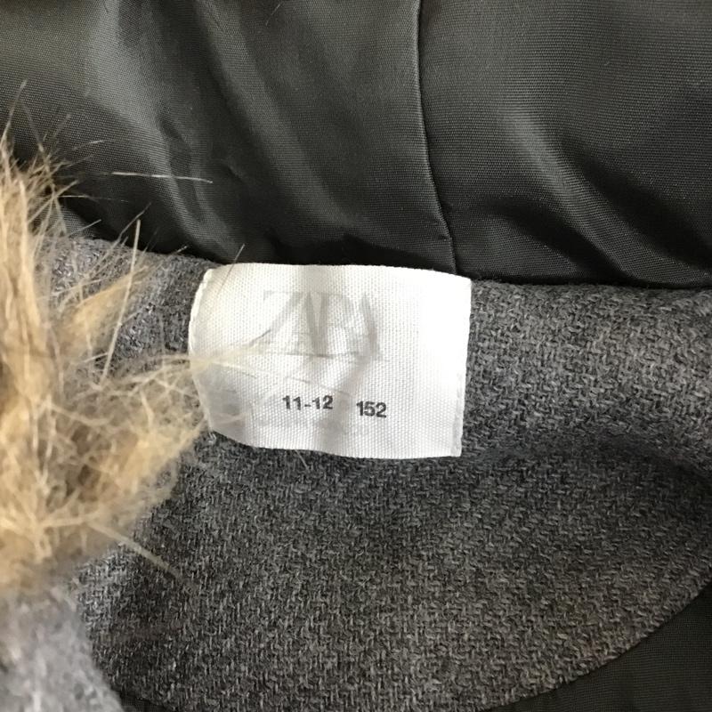 ザラ ZARA コート コート一般 キッズ 150cm 無地 灰 / グレー /  ガールズ USED 古着 中古 10089877