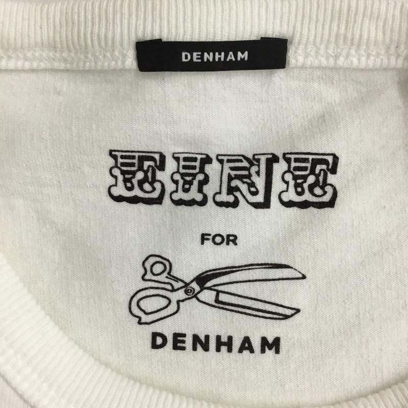 デンハム DENHAM Tシャツ 長袖 ロゴT ロゴ、文字 白 / ホワイト /  メンズ USED 古着 中古 10089892