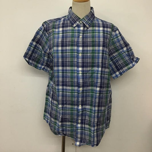 チャップス CHAPS シャツ、ブラウス 半袖 ボタンダウンシャツ L チェック マルチカラー / マルチカラー /  メンズ USED 古着 中古 10089930