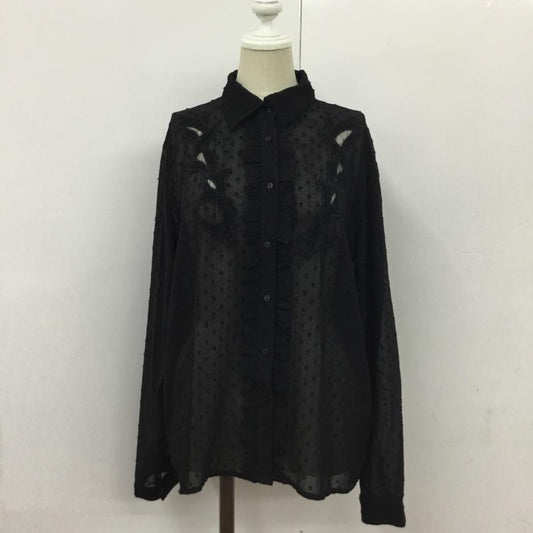 ザラベーシック ZARA BASIC シャツ、ブラウス 長袖 S 無地 黒 / ブラック /  レディース USED 古着 中古 10090002