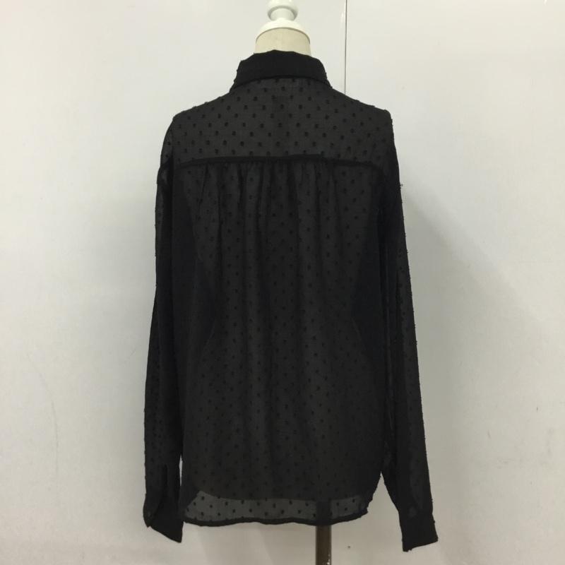 ザラベーシック ZARA BASIC シャツ、ブラウス 長袖 S 無地 黒 / ブラック /  レディース USED 古着 中古 10090002