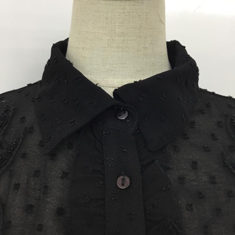 ザラベーシック ZARA BASIC シャツ、ブラウス 長袖 S 無地 黒 / ブラック /  レディース USED 古着 中古 10090002