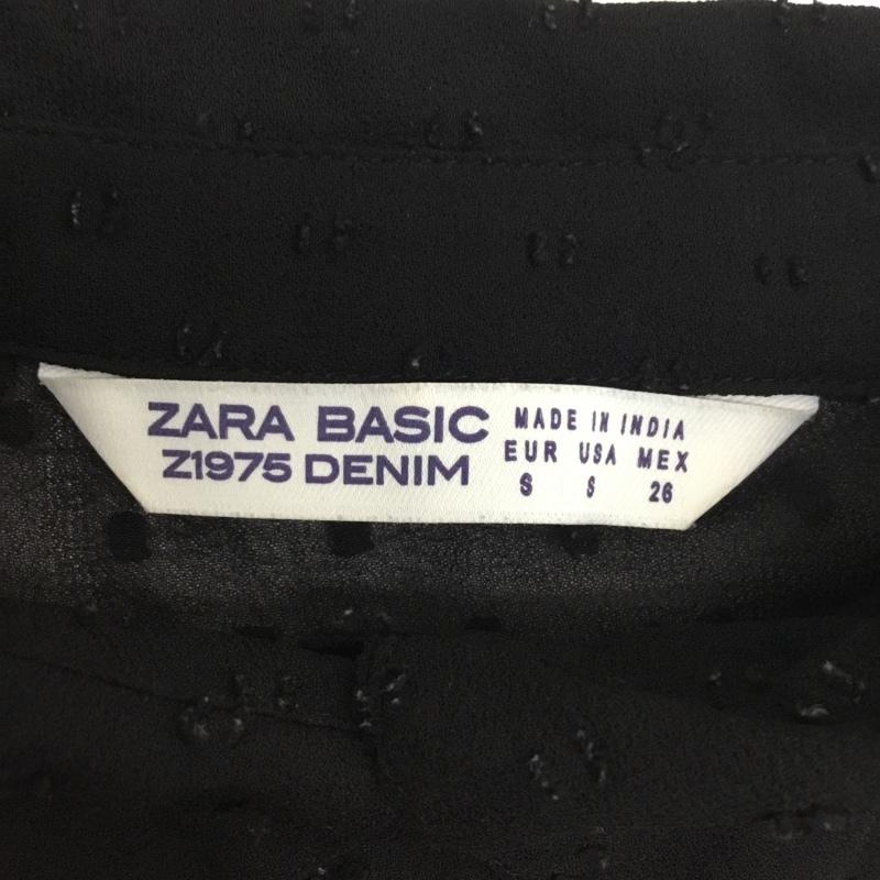 ザラベーシック ZARA BASIC シャツ、ブラウス 長袖 S 無地 黒 / ブラック /  レディース USED 古着 中古 10090002