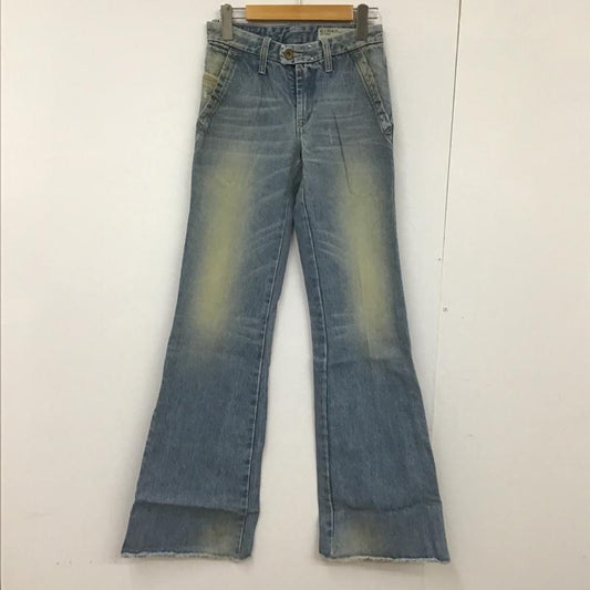 ディーゼル DIESEL パンツ デニム、ジーンズ FLAIRLEGG 0888Z ワイドパンツ W23L32 無地 水色 / ライトブルー /  レディース USED 古着 中古 10090024