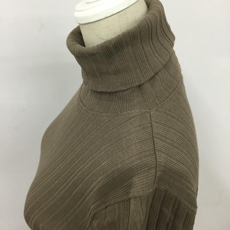 ザラ ZARA ワンピース ロングスカート 4174 630 832 リブ タートルネック M 無地 茶 / ブラウン /  レディース USED 古着 中古 10090109