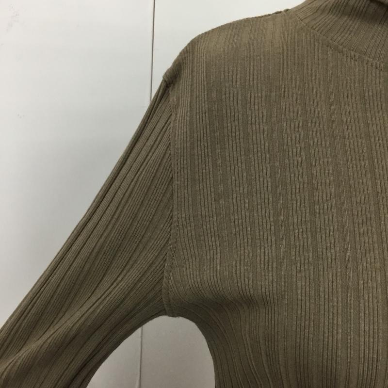 ザラ ZARA ワンピース ロングスカート 4174 630 832 リブ タートルネック M 無地 茶 / ブラウン /  レディース USED 古着 中古 10090109