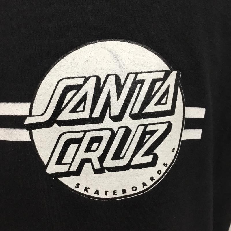 サンタクルーズ SANTA CRUZ Tシャツ 半袖 バックプリント L ロゴ、文字 黒 / ブラック /  メンズ USED 古着 中古 10090135