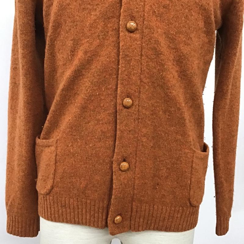 ジャーナルスタンダード JOURNAL STANDARD カーディガン 長袖 M 無地 橙 / オレンジ /  メンズ USED 古着 中古 10090196