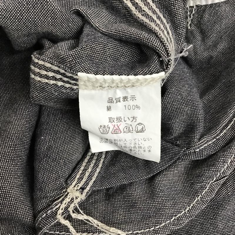 エゴトリッピング EGO TRIPPING シャツ、ブラウス 長袖 612004 ボタンダウンシャツ 46 無地 ダークグレー / ダークグレー /  メンズ USED 古着 中古 10090261