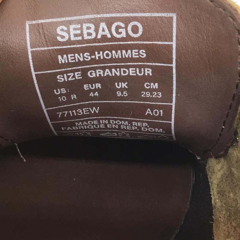 エンジニアードガーメンツ Engineered Garments 革靴 革靴 SEBAGO ZIPPERDECK WAXY SUEDE デッキシューズ US：10 茶 / ブラウン /  メンズ USED 古着 中古 10090288