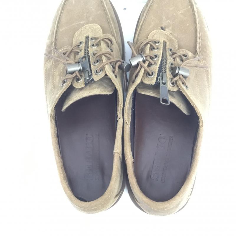 エンジニアードガーメンツ Engineered Garments 革靴 革靴 SEBAGO ZIPPERDECK WAXY SUEDE デッキシューズ US：10 茶 / ブラウン /  メンズ USED 古着 中古 10090288