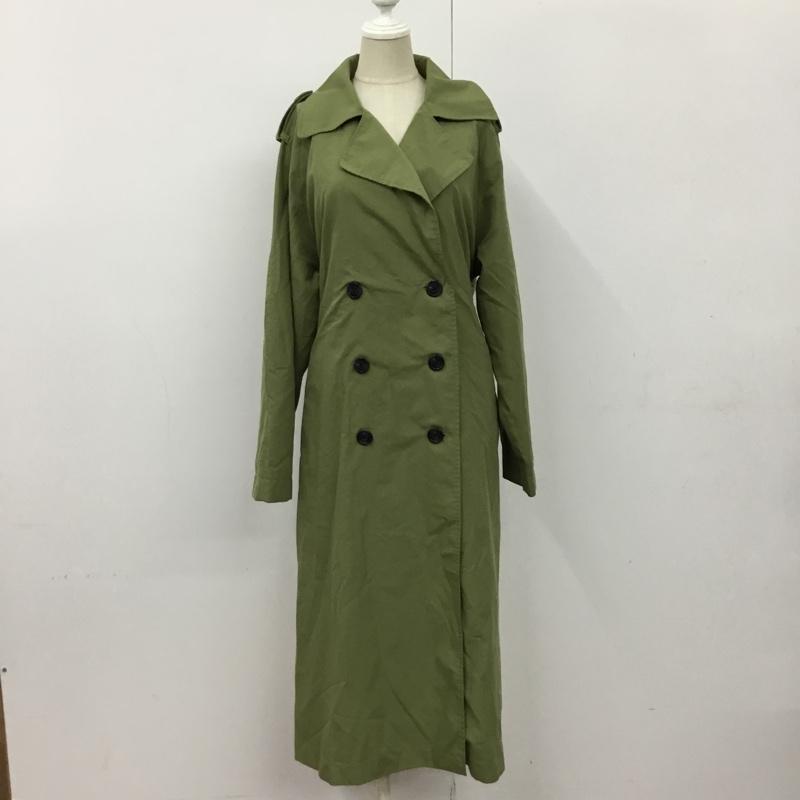 アズールバイマウジー AZUL BY MOUSSY コート トレンチコート 250DSH30-034B ミックスファブリックトレンチコート M 無地 カーキ / カーキ / X ベージュ / ベージュ /  レディース USED 古着 中古 10090356