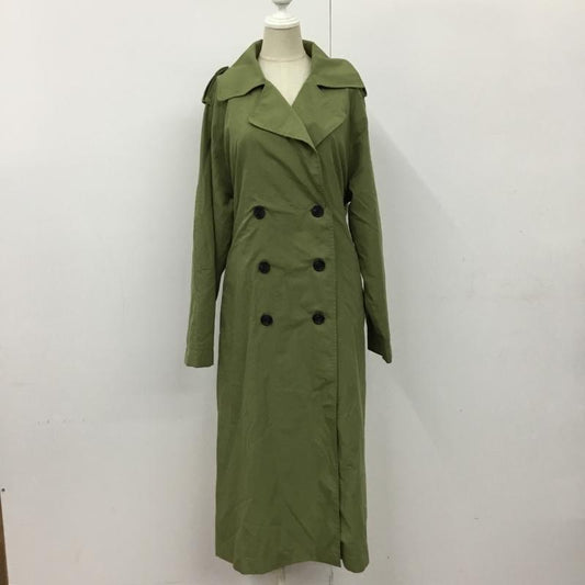 アズールバイマウジー AZUL BY MOUSSY コート トレンチコート 250DSH30-034B ミックスファブリックトレンチコート M 無地 カーキ / カーキ / X ベージュ / ベージュ /  レディース USED 古着 中古 10090356
