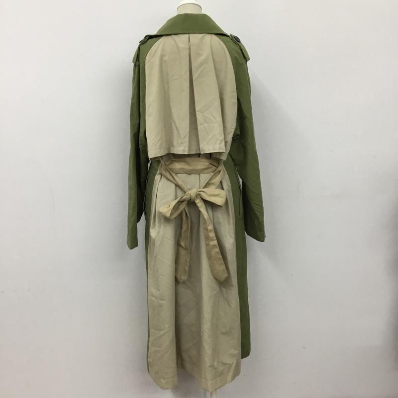 アズールバイマウジー AZUL BY MOUSSY コート トレンチコート 250DSH30-034B ミックスファブリックトレンチコート M 無地 カーキ / カーキ / X ベージュ / ベージュ /  レディース USED 古着 中古 10090356