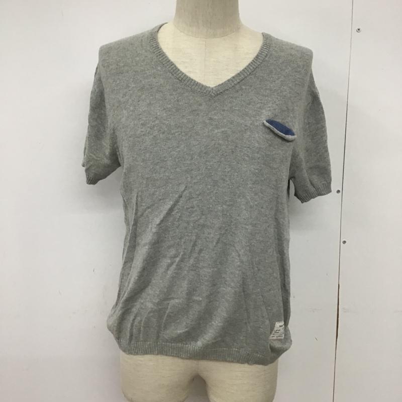 アーバンリサーチ URBAN RESEARCH ニット、セーター 半袖 WMB-72086CM 40 無地 灰 / グレー /  メンズ USED 古着 中古 10090544