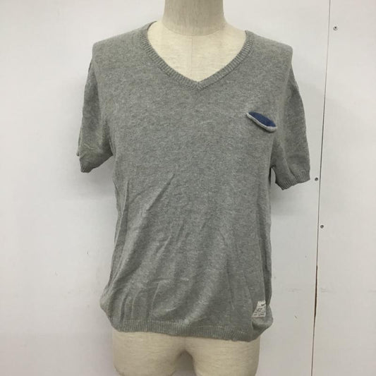 アーバンリサーチ URBAN RESEARCH ニット、セーター 半袖 WMB-72086CM 40 無地 灰 / グレー /  メンズ USED 古着 中古 10090544