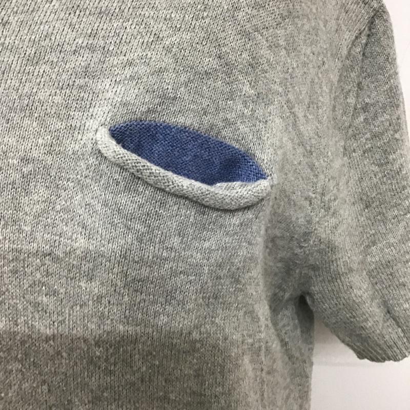 アーバンリサーチ URBAN RESEARCH ニット、セーター 半袖 WMB-72086CM 40 無地 灰 / グレー /  メンズ USED 古着 中古 10090544