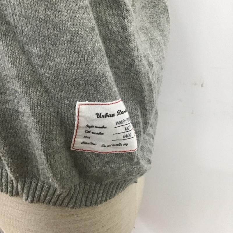 アーバンリサーチ URBAN RESEARCH ニット、セーター 半袖 WMB-72086CM 40 無地 灰 / グレー /  メンズ USED 古着 中古 10090544