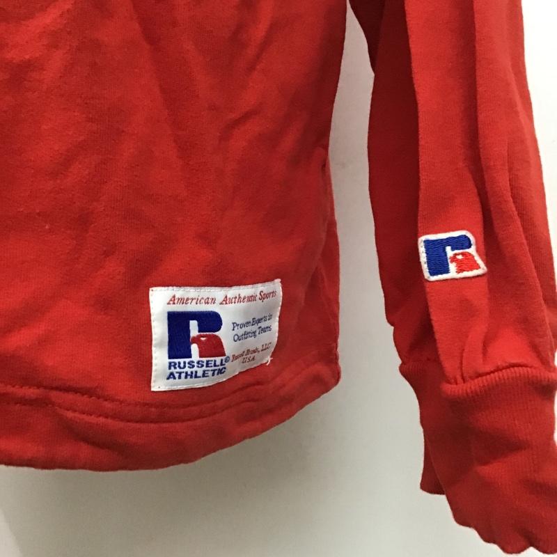 ラッセル RUSSELL パーカー 長袖 RC-19075RO XL 無地 X ロゴ、文字 赤 / レッド /  メンズ USED 古着 中古 10090605