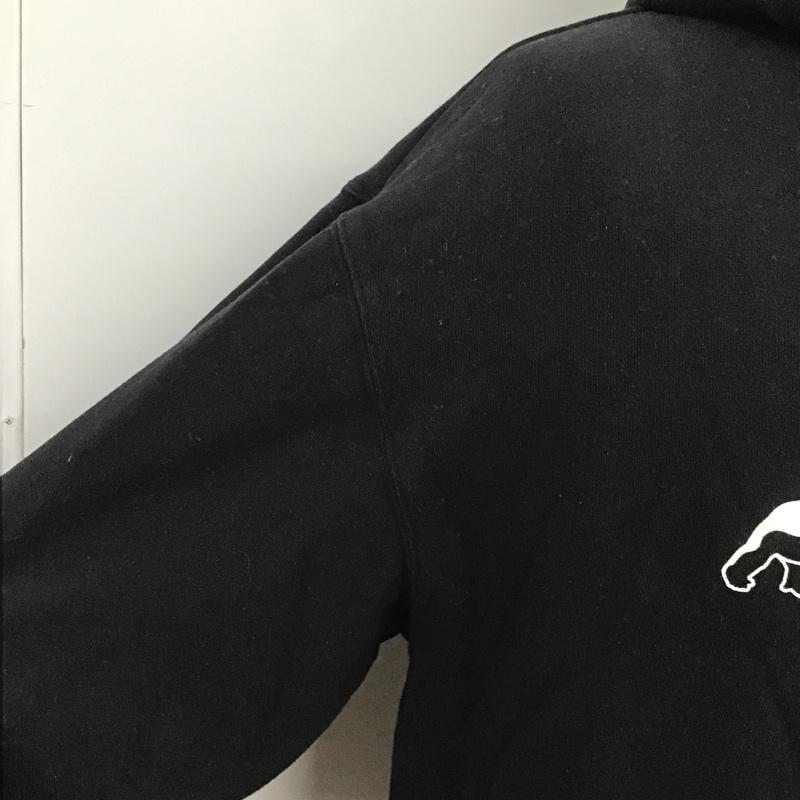 エクストララージ XLARGE パーカー 長袖 01174209 WALKING APE PULLOVER HOODED SWEAT M ロゴ、文字 黒 / ブラック /  メンズ USED 古着 中古 10090671