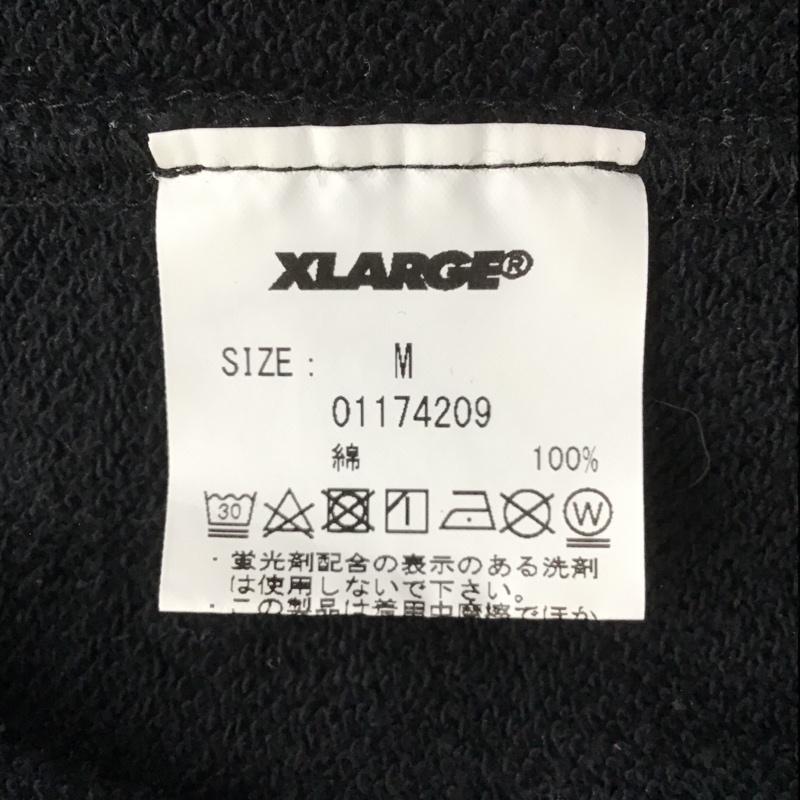 エクストララージ XLARGE パーカー 長袖 01174209 WALKING APE PULLOVER HOODED SWEAT M ロゴ、文字 黒 / ブラック /  メンズ USED 古着 中古 10090671