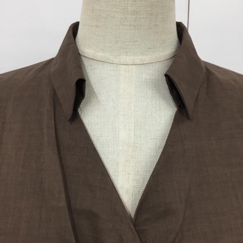 ロペ ROPE' ワンピース ひざ丈スカート 7 無地 茶 / ブラウン /  レディース USED 古着 中古 10090677