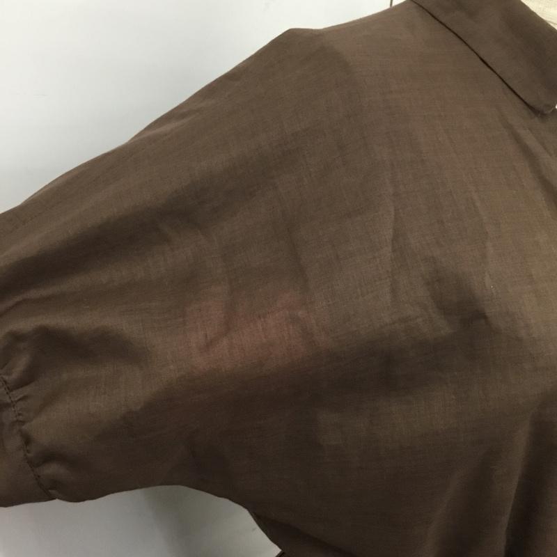 ロペ ROPE' ワンピース ひざ丈スカート 7 無地 茶 / ブラウン /  レディース USED 古着 中古 10090677